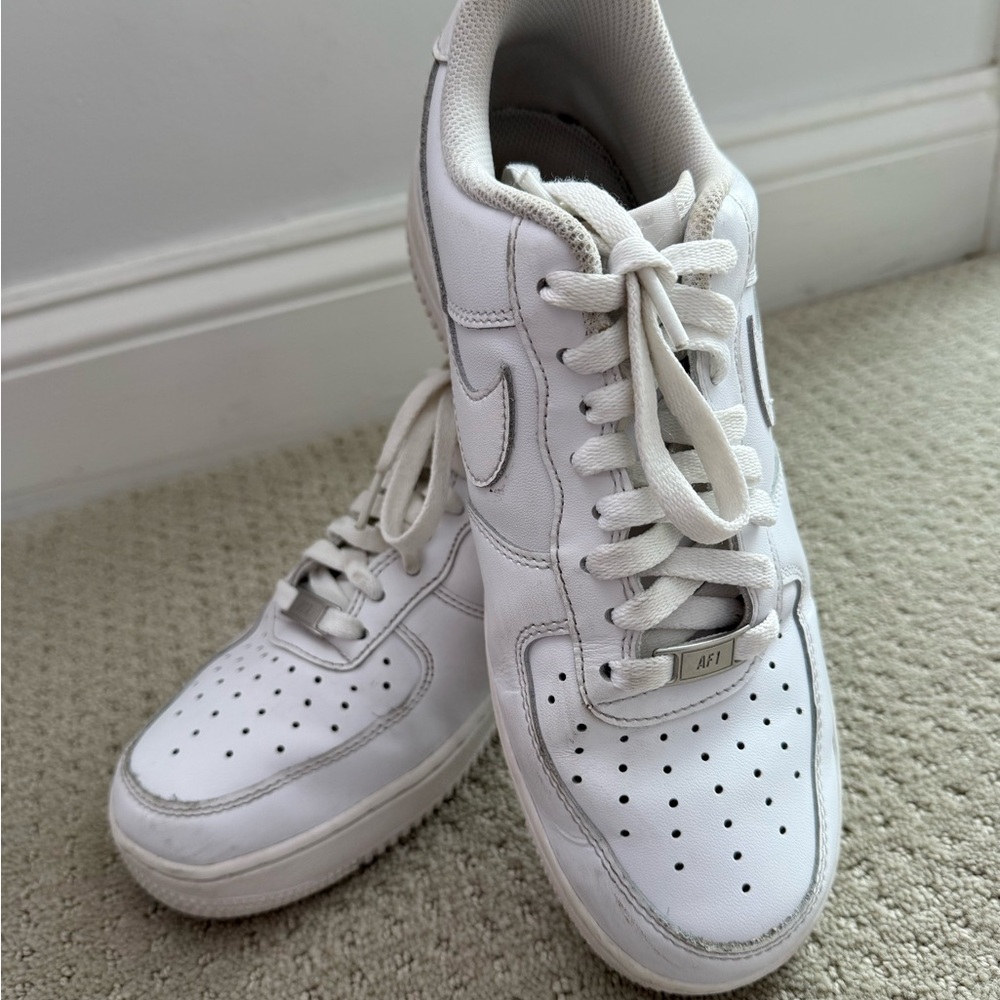 Nike Air Force 1 Low White Sneakers - Picture 3 of 13